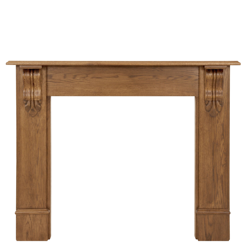 Carron Edinburgh Corbel Wooden Fireplace Surround