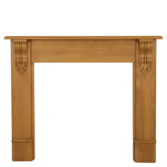 Carron Edinburgh Corbel Wooden Fireplace Surround