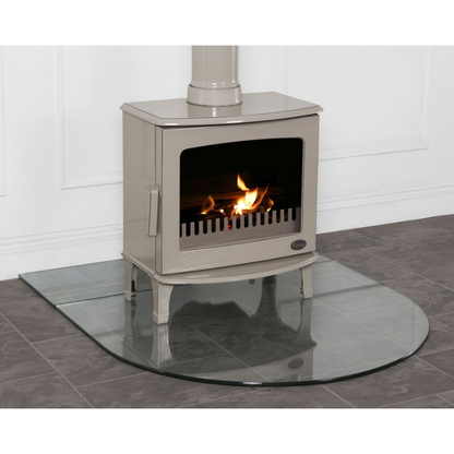 Carron Glass Curved Stove Hearth