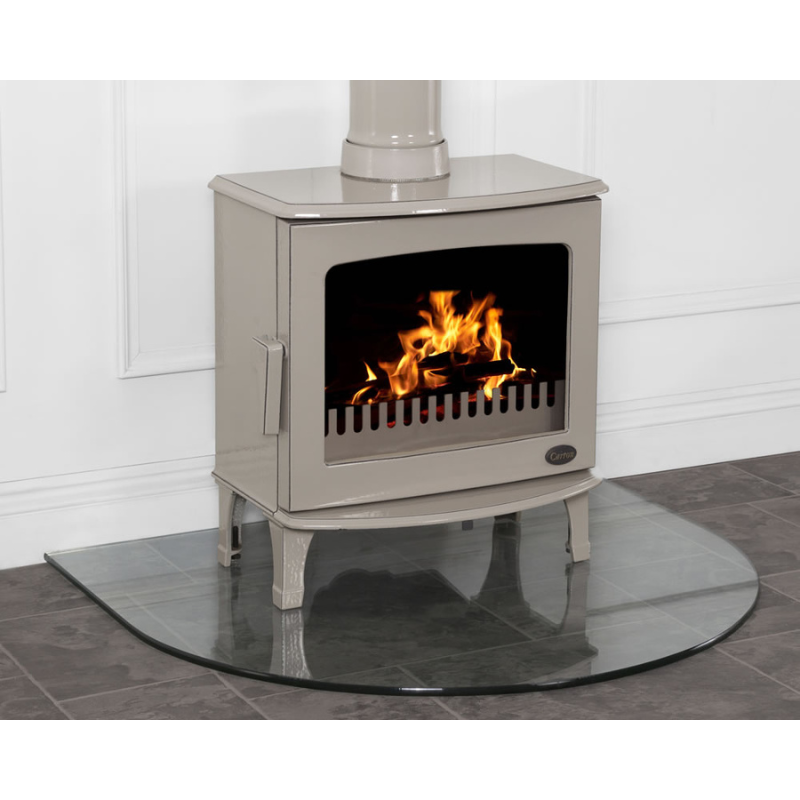 Carron Glass Curved Stove Hearth