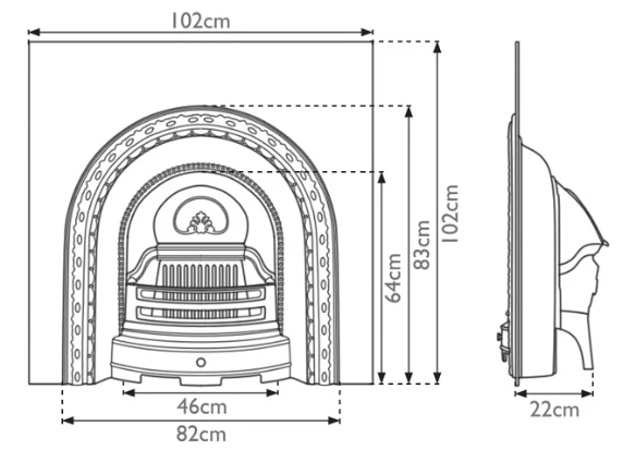 Carron Scotia Cast Iron Fireplace Insert