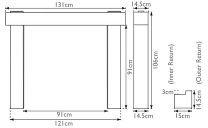 Carron New York Wooden Fireplace Surround