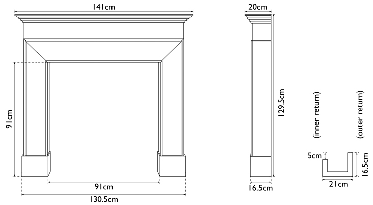 Carron Nostell Wooden Fireplace Surround