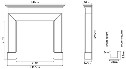 Carron Nostell Wooden Fireplace Surround