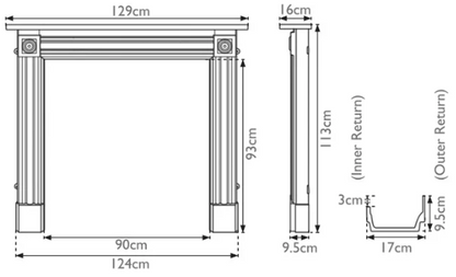 Carron Regent Cast Iron Fireplace Surround