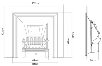 Carron Royal Cast Iron Fireplace Insert