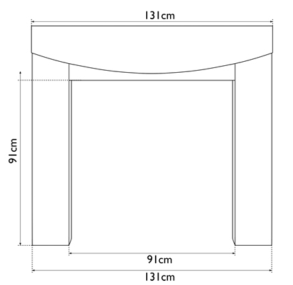 Carron Hardwick Wooden Fireplace Surround