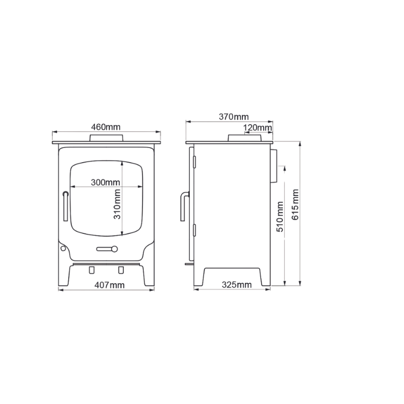 Saltfire ST-X5 DEFRA Multifuel ECO Stove