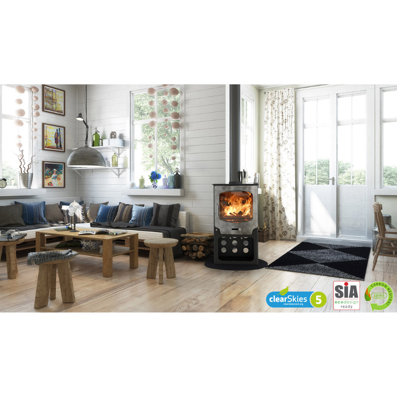 Saltfire ST-X8 Tall DEFRA Multifuel ECO Stove