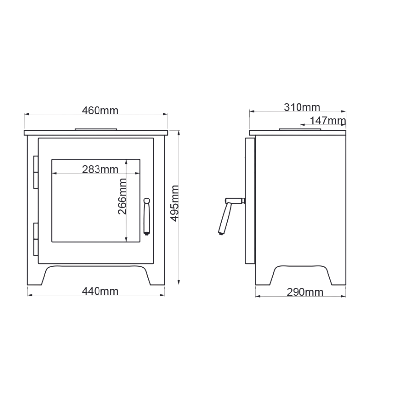 Saltfire ST1 Vision KW DEFRA ECO Stove