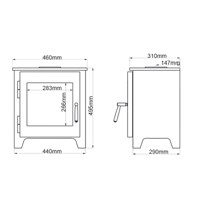 Saltfire ST1 Vision KW DEFRA ECO Stove