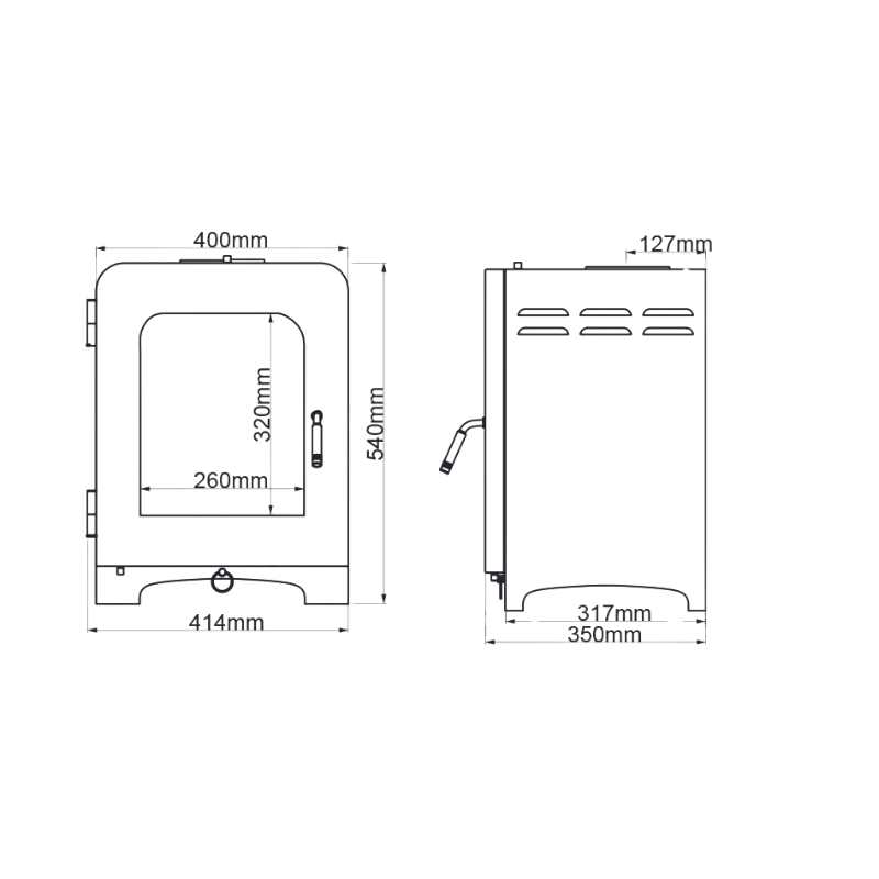 Saltfire ST2 DEFRA Multifuel ECO Stove