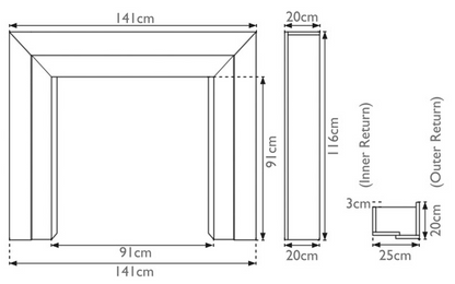 Carron Vermont Wooden Fireplace Surround