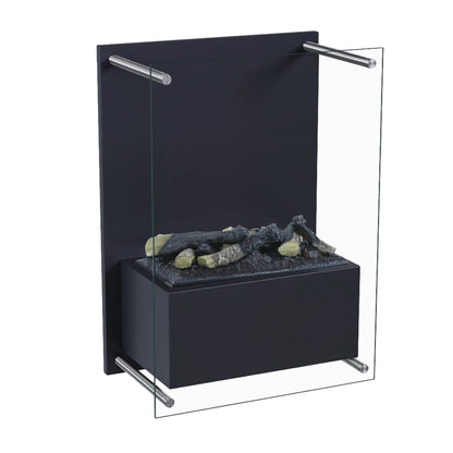 Yosemite - Wall-mounted Water Vapour Fireplace in Black