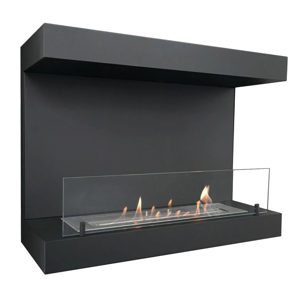 Dakota Black - 3-sided 80 cm Wall Biofireplace