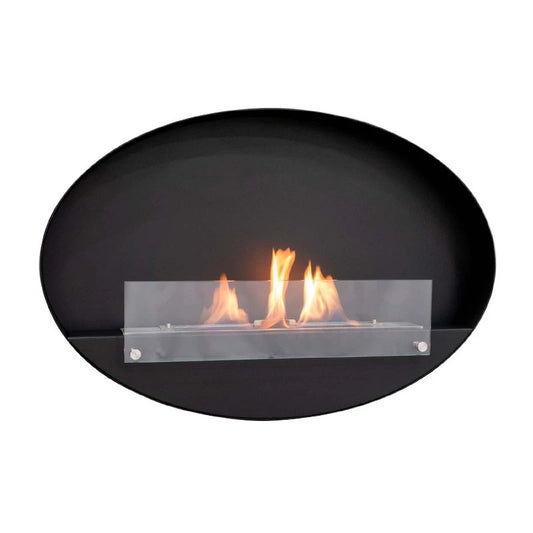 Maryland - Oval Wall Hanging Slim Fireplace