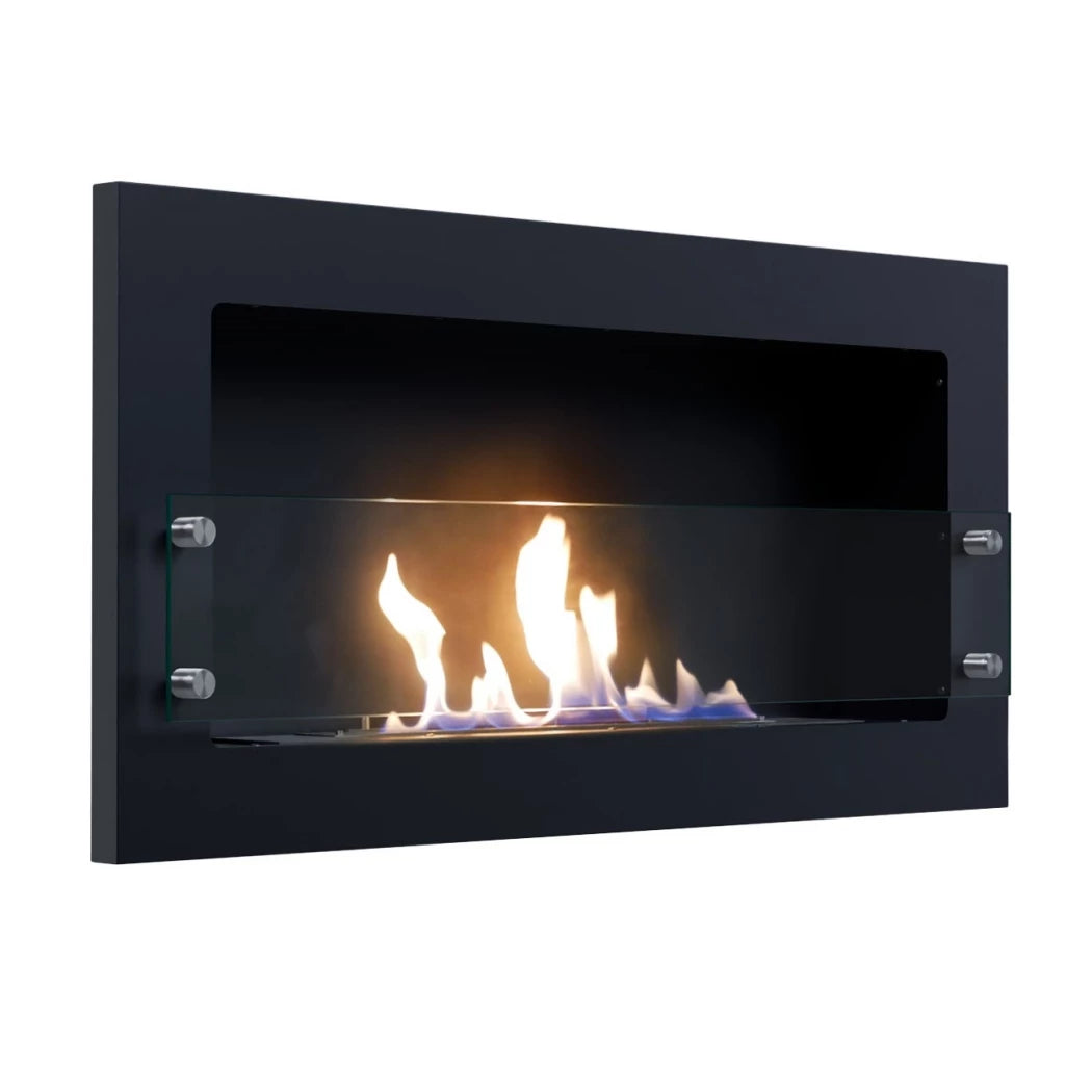 Texas Black - Wall Mounted Bioethanol Fireplace