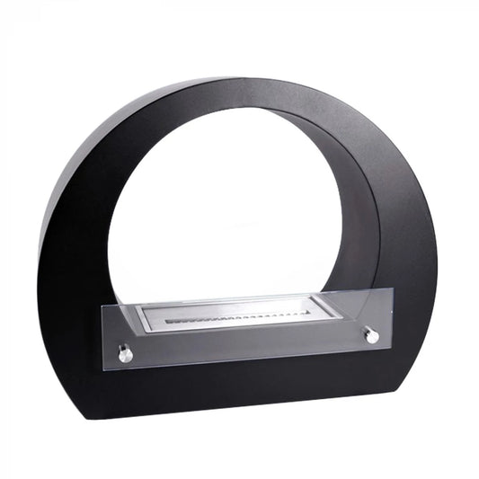 Round Bio Fireplace - Black