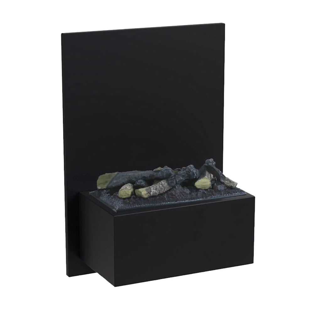 Brekke - Wall-mounted Water Vapour Fire in Black