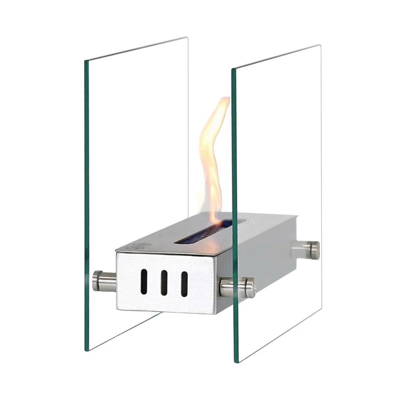 Bio Fireplace - Steel and Glass