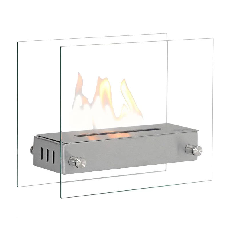 Bio Fireplace - Steel and Glass