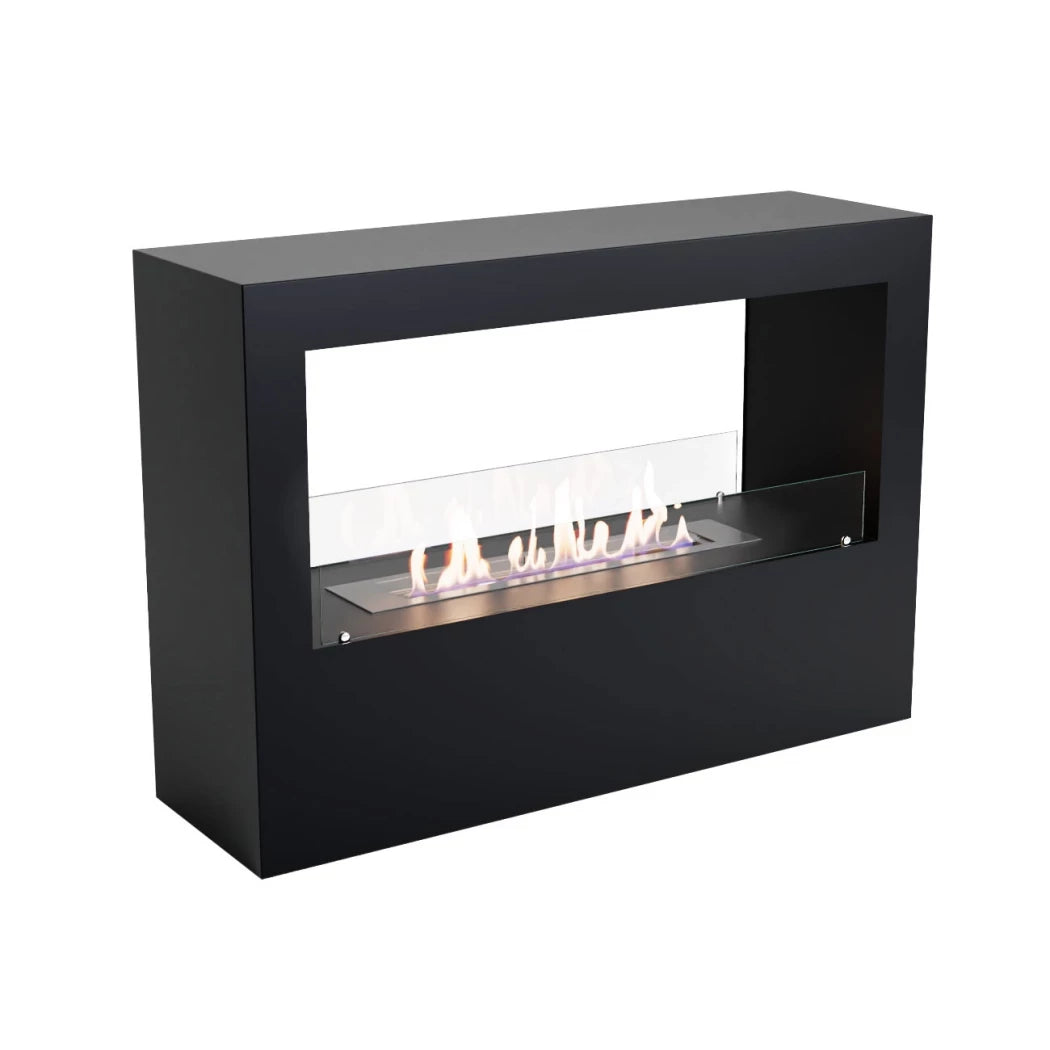 Lansing L - Black Freestanding Bioethanol Fireplace