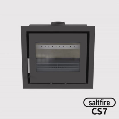 Saltfire CS7 Inset KW DEFRA Multi-fuel Stove